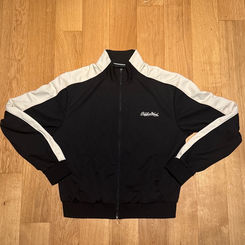 Bricks & Wood Script Logo Track Jacket - Black